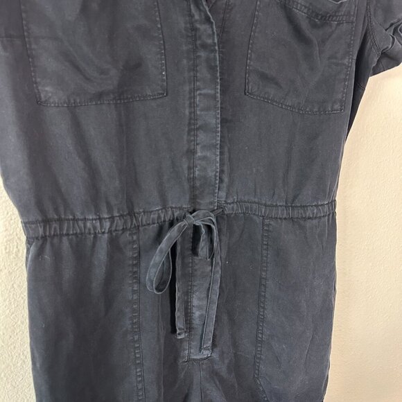 Abercrombie & Fitch Shortall Jumpsuit Black Women's Medium - Picture 5 of 5